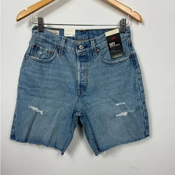 Levi's 90's 501 Shorts in Sketch Artist Short Size 26 - Picture 2 of 8